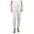 Brunello Cucinelli Cream slim-leg trousers - size UK 14 Cotton  ref.1377016