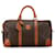 Céline Celine Brown Macadam Travel Bag Marrom Couro Lona Bezerro-como bezerro Pano  ref.1377091