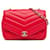 Aba de envelope Chanel Red Medium Caviar Chevron Data Center Vermelho Couro  ref.1377094