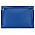 LOEWE Blue Embossed Anagram Repeat T Clutch Leather Pony-style calfskin  ref.1377106