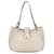 Fendi White Zucchino Spalmati Chiusura Tote Pony-style calfskin Cloth  ref.1377124