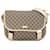 Gucci Brown GG Supreme Crossbody Bag White Beige Leather Cloth Pony-style calfskin Cloth  ref.1377142