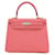 Hermès Kelly 25 Pink Leder  ref.1377656