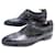 BERLUTI SHOES RICHELIEU RIGHT TOE 8 42 PATINA LEATHER SHOES Grey  ref.1377741
