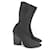 Bottes chaussettes Yeezy Season 4 Tissu Noir  ref.1377923