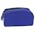 LOUIS VUITTON Monogram Taurillon Dopp Kit Clutch Bag Blue M82576 LV Auth 73748A Cloth  ref.1378003