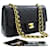 CHANEL Classic Double Flap 9" Chain Shoulder Bag Black Lambskin Leather  ref.1378055