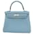 Hermès Kelly 28 Azul Cuero  ref.1378665