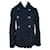 Chanel Nouvelle veste noire à gros boutons de CC. Cuir  ref.1378881