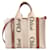 Chloé Small Woody Linen 2Way Handbag in Beige  ref.1379047