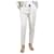 Brunello Cucinelli Pantaloni color crema con cintura e gamba slim - taglia UK 12 Crudo Cotone  ref.1379283