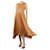 Joseph Clay sleeveless pleated midi dress - size UK 8 Brown Viscose  ref.1379295