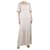 Ba&Sh Vestido maxi estampado ombro a ombro bege - tamanho UK 8 Viscose  ref.1379307