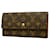 Louis Vuitton Porte Monnaie Credit Brown Cloth  ref.1379372