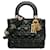 Dior Preto Pequeno Enrugado Patente Cannage Lucky Badges My Lady Dior Couro Couro envernizado  ref.1379581