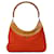 Gucci Red Bamboo Suede Shoulder Bag Brown Light brown Leather Pony-style calfskin  ref.1379594