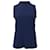 Balenciaga – ärmelloses Top mit hohem Kragen aus blauem Polyester  ref.1379691