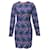 Stella Mc Cartney Stella McCartney Langärmliges Kleid aus blauer Celia-Spitze Seide  ref.1379701