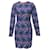 Stella Mc Cartney Stella McCartney Robe à manches longues en dentelle Celia bleue Soie  ref.1379701