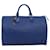 Louis Vuitton Speedy 35 Blu Pelle  ref.1380344