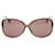Gucci Brown oversized Interlocked heart sunglasses Plastic  ref.1380562