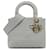 Dior Gray Medium Cannage Lady D-Lite Grey Cloth Cloth  ref.1380877