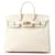 Hermès White Togo Birkin Retourne 25 Cream Leather Pony-style calfskin  ref.1380896