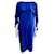 Escada Doriasco cape dress in cobalt blue Polyester Triacetate  ref.1381099