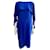 Escada Robe cape Doriasco en bleu cobalt Polyester Triacétate  ref.1381099