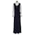 Vera Wang Abito senza maniche decorato in blu scuro Blu navy Poliestere Elastan  ref.1381100