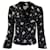 Autre Marque Blazer floreale in onice polvere di stelle nero / bianco Cinq a Sept Poliestere  ref.1381201