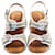 Dolce & Gabbana Beige/Weiße Sandalen mit Absatz Leder  ref.1381254
