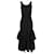 Autre Marque Charo Ruiz – Langes Kleid „Isa Back“ mit Cut-out in Schwarz aus schwarzer Baumwolle  ref.1381324
