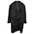 Pardessus à simple boutonnage Acne Studios en laine noire  ref.1381325