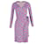 Diane von Furstenberg Julian Long Sleeves Wrap Dress in Blue and Red Silk Viscose Cellulose fibre  ref.1381359