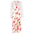 Autre Marque Rixo Melanie Printed Midi Dress in Red Silk Polyester  ref.1381373