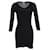 Missoni Long Sleeve Knitted Mini Dress in Black Wool  ref.1381380
