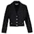 Yves Saint Laurent Rive Gauche Cropped Jacket in Black Cotton  ref.1381389