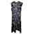 Burberry Parker Seaside ärmelloses A-Linien-Kleid mit Rüschen aus schwarzer Seide  ref.1381411