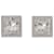 Alessandra Rich Pendientes cuadrados de metal plateado Plata Metálico  ref.1381412