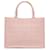 Bolsa de livro bordada Cannage média rosa Dior Lona Pano  ref.1381470