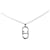 Collana con ciondolo con logo CD in argento Dior Metallo  ref.1381475