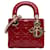 Dior Red Mini Patent Cannage Lady Dior Leather Patent leather  ref.1381477