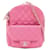 Chanel Pink Großer CC gesteppter Kaviar-Tagesrucksack Leder  ref.1381491