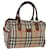 Autre Marque Burberrys Nova Check Boston Tasche Canvas Beige Auth yk12086 Leinwand  ref.1381746