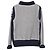 Zweifarbiger Rollkragenpullover von Chanel aus blauer Wolle - Ansicht 3