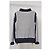 Zweifarbiger Rollkragenpullover von Chanel aus blauer Wolle - Ansicht 8