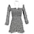 Mini-robe florale Reformation en polyester noir  ref.1381860