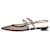 Aquazzura Zapatos planos destalonados con punta en punta de malla negra - talla EU 37 Negro  ref.1381910