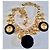 Collana Chanel Chunky Métiers d’Art 2018 Hamburg CC Oro e Nero Gold hardware - vista 2